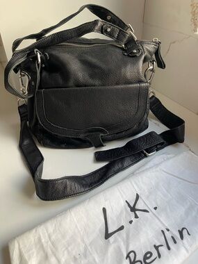 LK Bennett Black leather satchel bag
